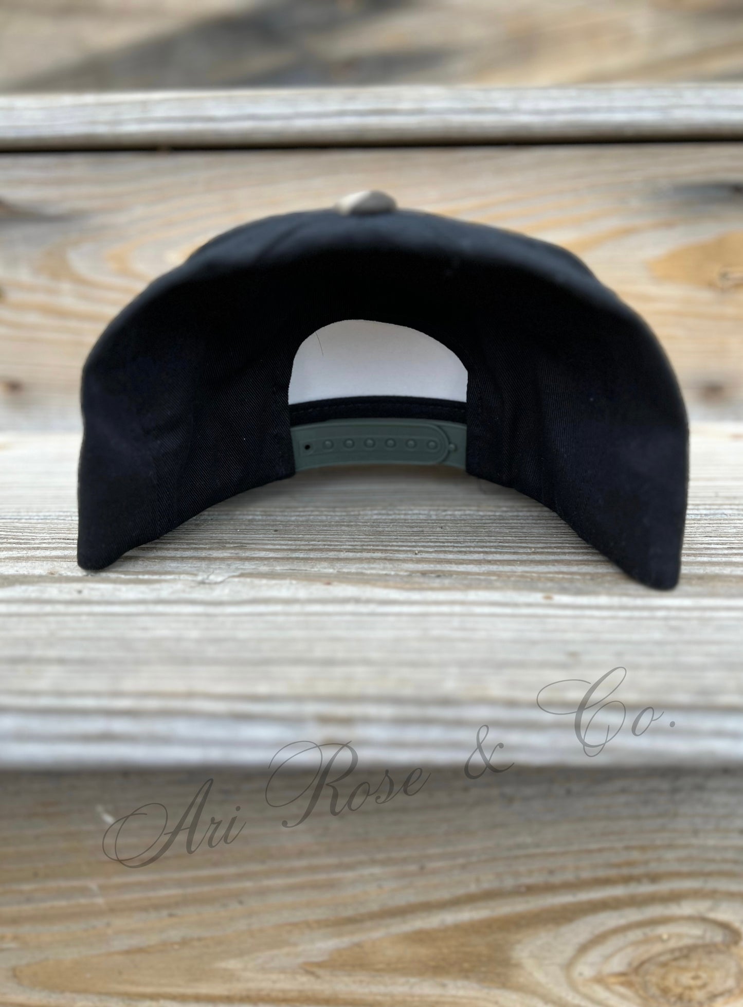 Distressed Flag on Camo Hat